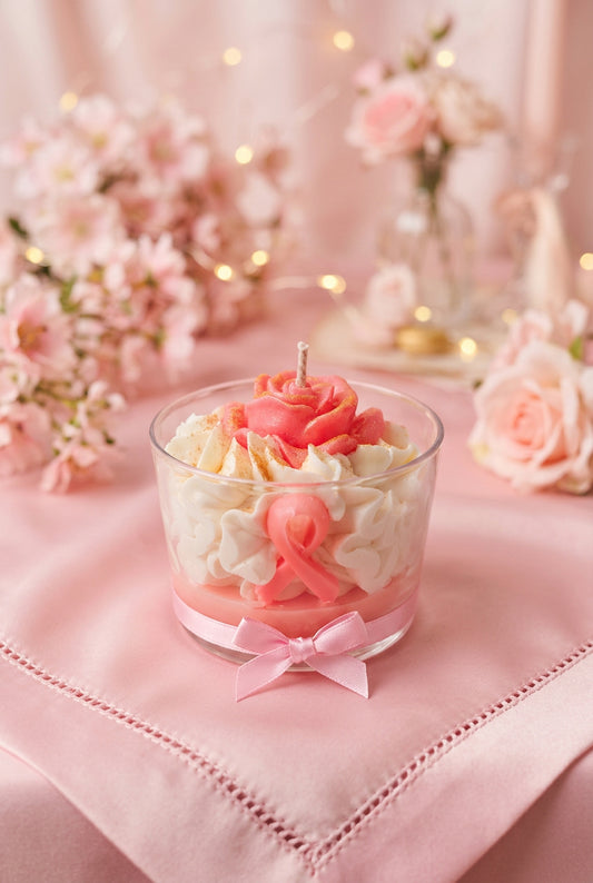 Bougie gourmande Octobre Rose