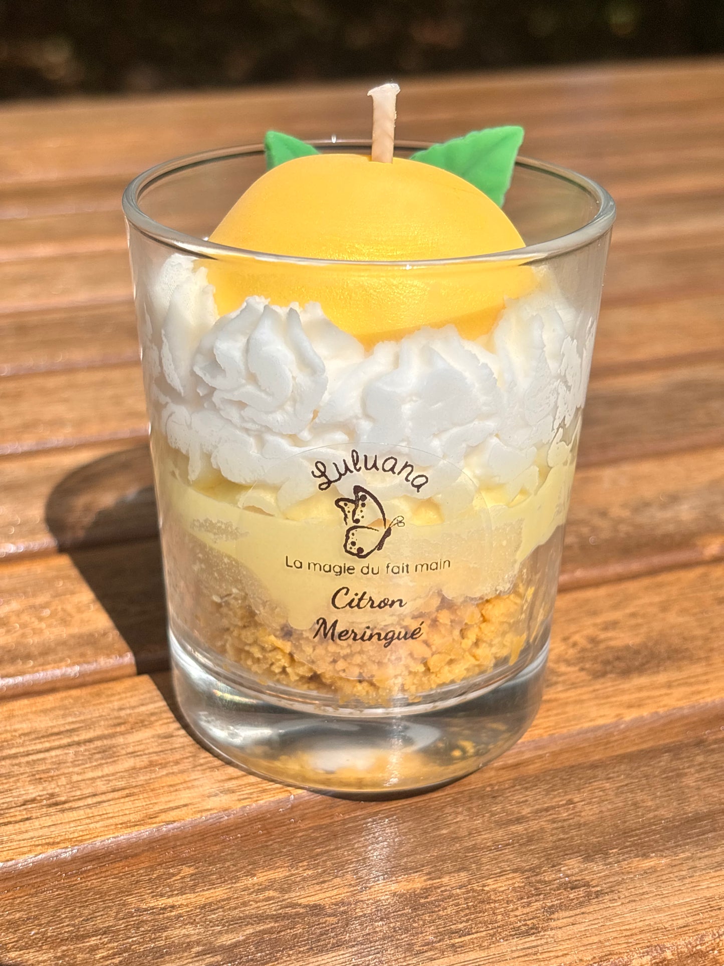 Gourmetkerze Baiser-Zitrone