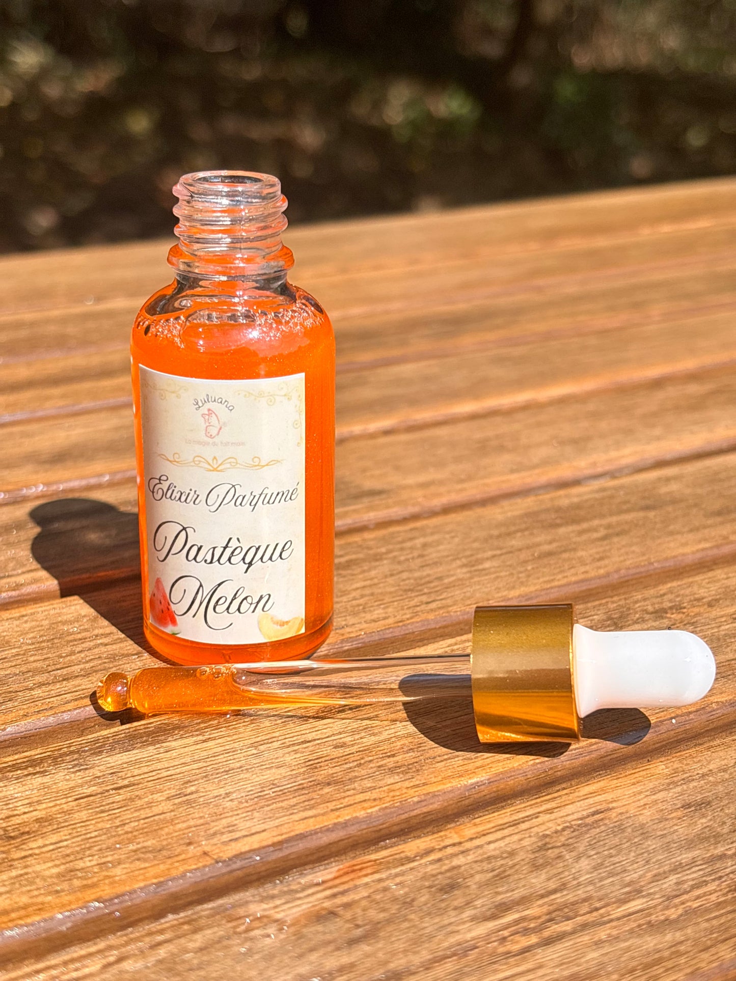 Elixir Parfumé Pastèque Melon - flacon ouvert