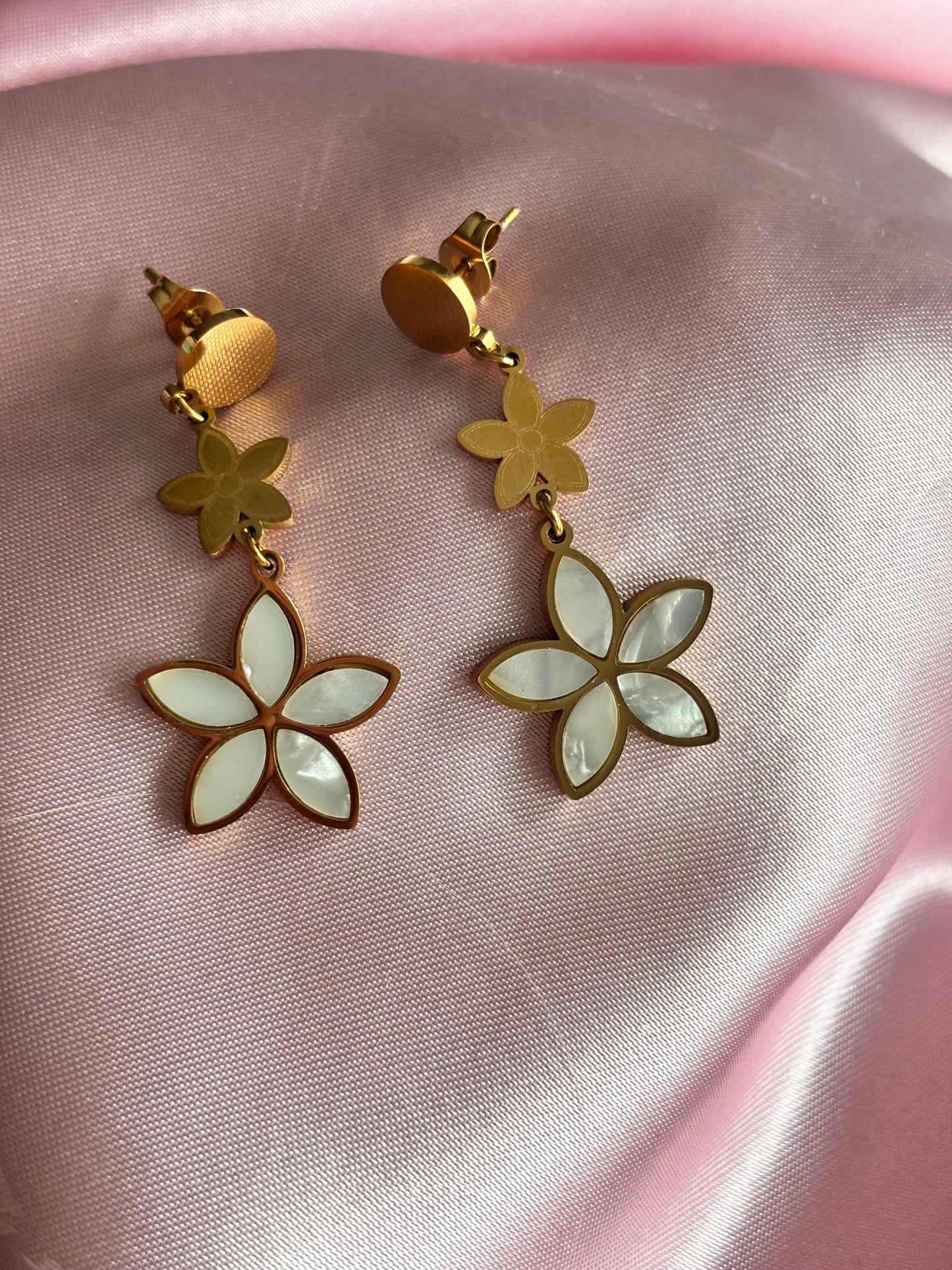 Boucles d'oreilles Liana Dorées - vue d’ensemble