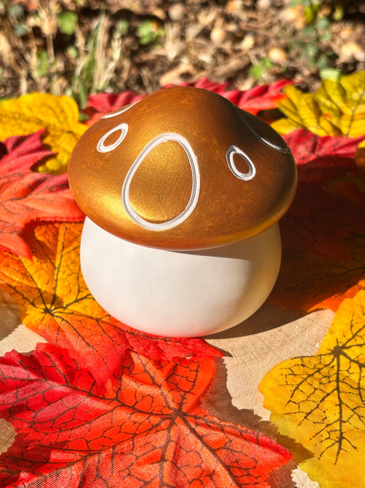 Bougie Minera Champignon – Citrouille Vanillée - doré