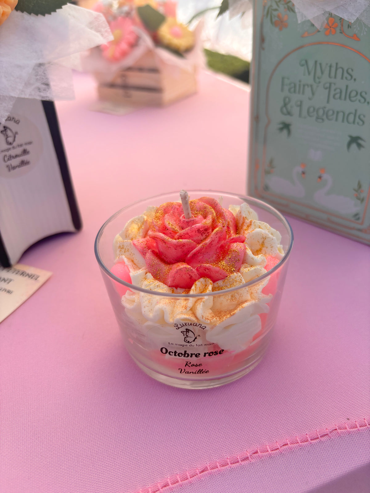 Bougie gourmande Octobre Rose