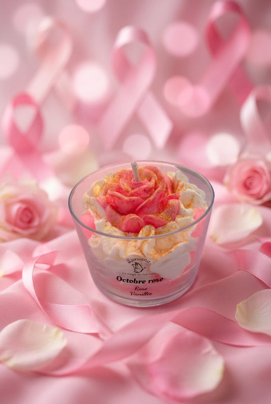 Bougie gourmande Octobre Rose