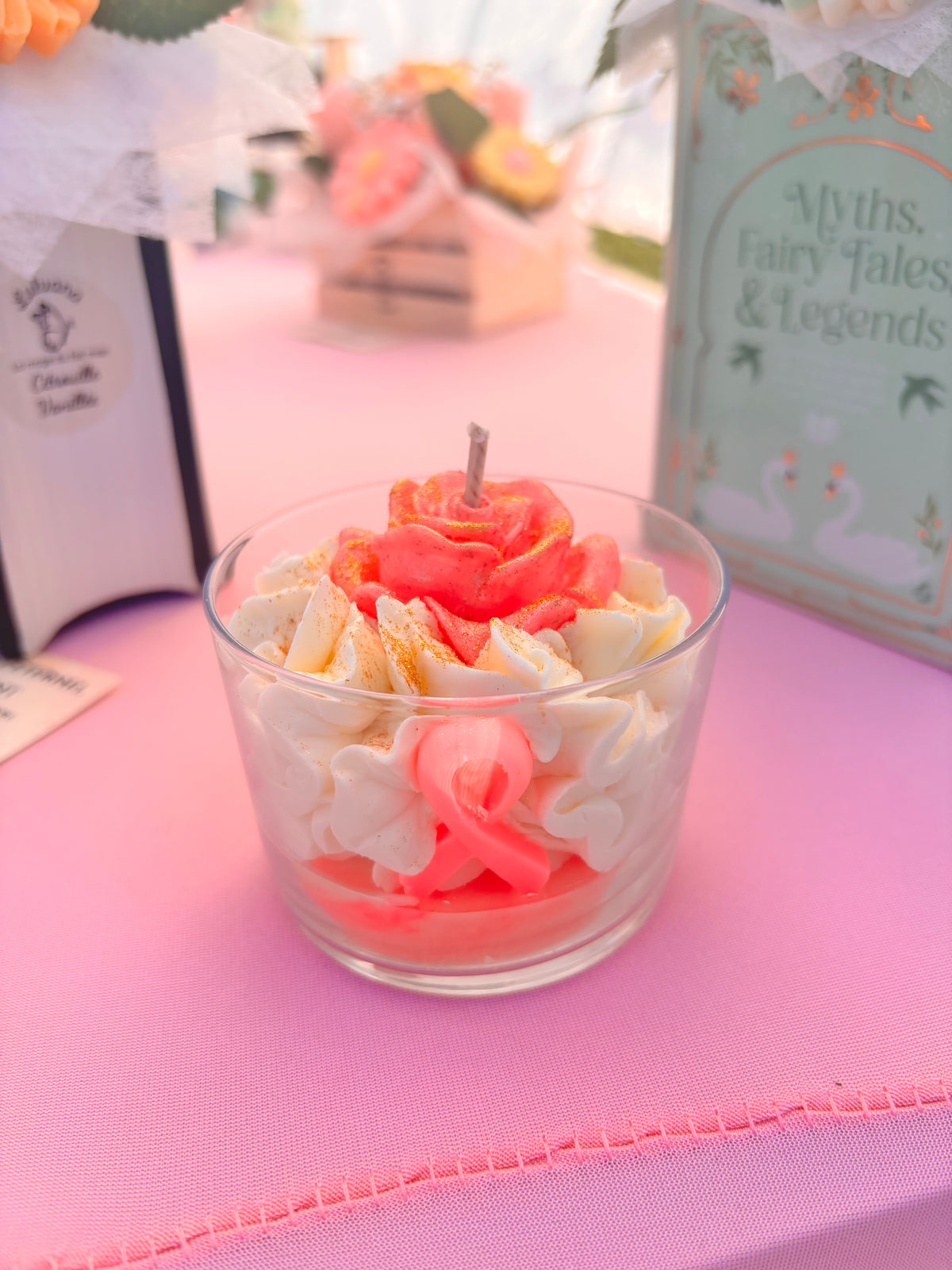 Bougie gourmande Octobre Rose