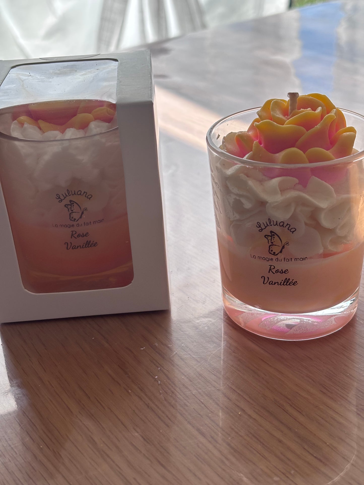 Bougie Gourmande Rose Vanilée
