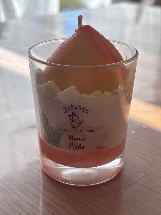 Bougie Gourmande Monoï Pêche