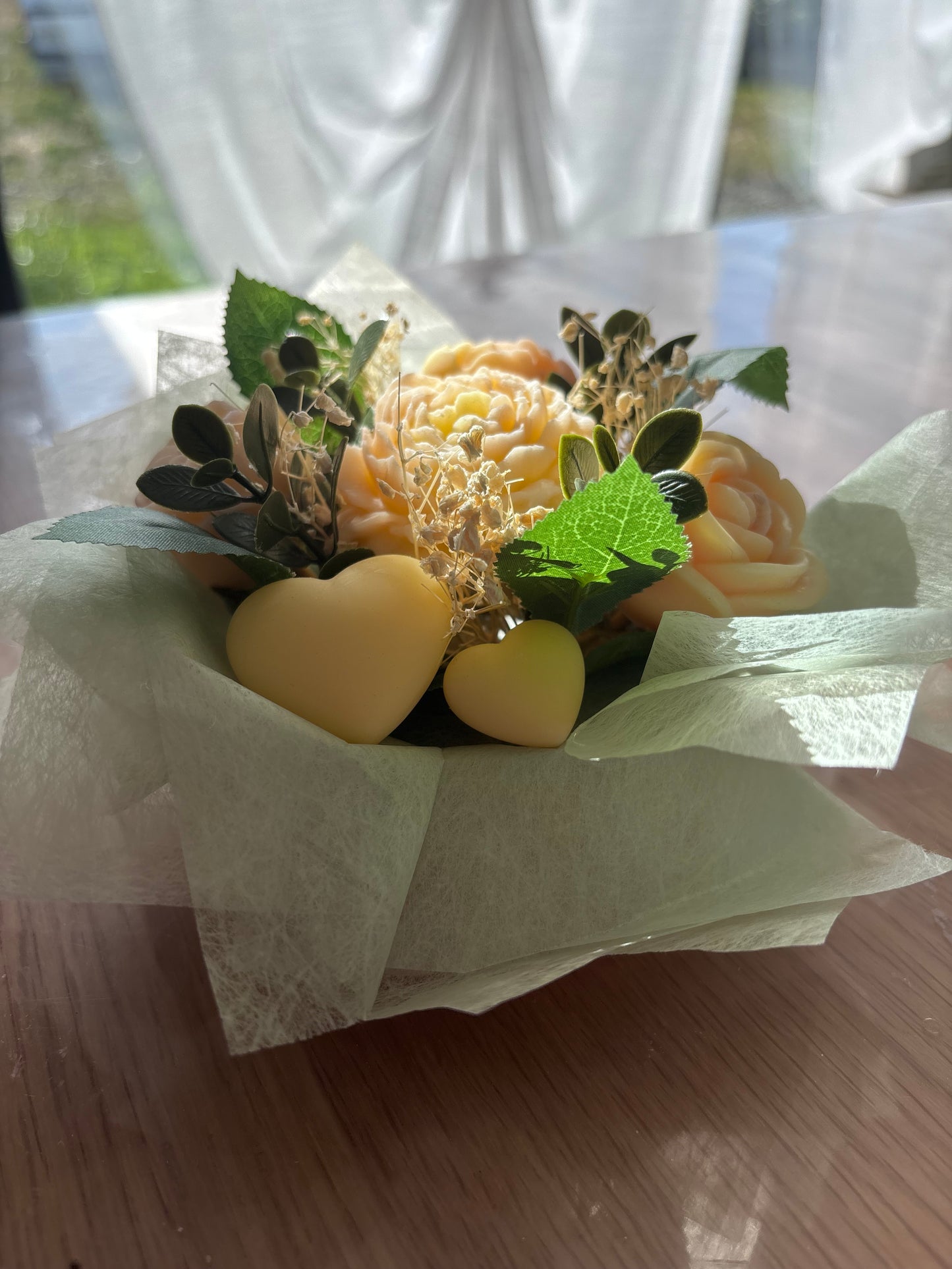 Bouquet Éternel avec Contenant – Parfum Agrumes