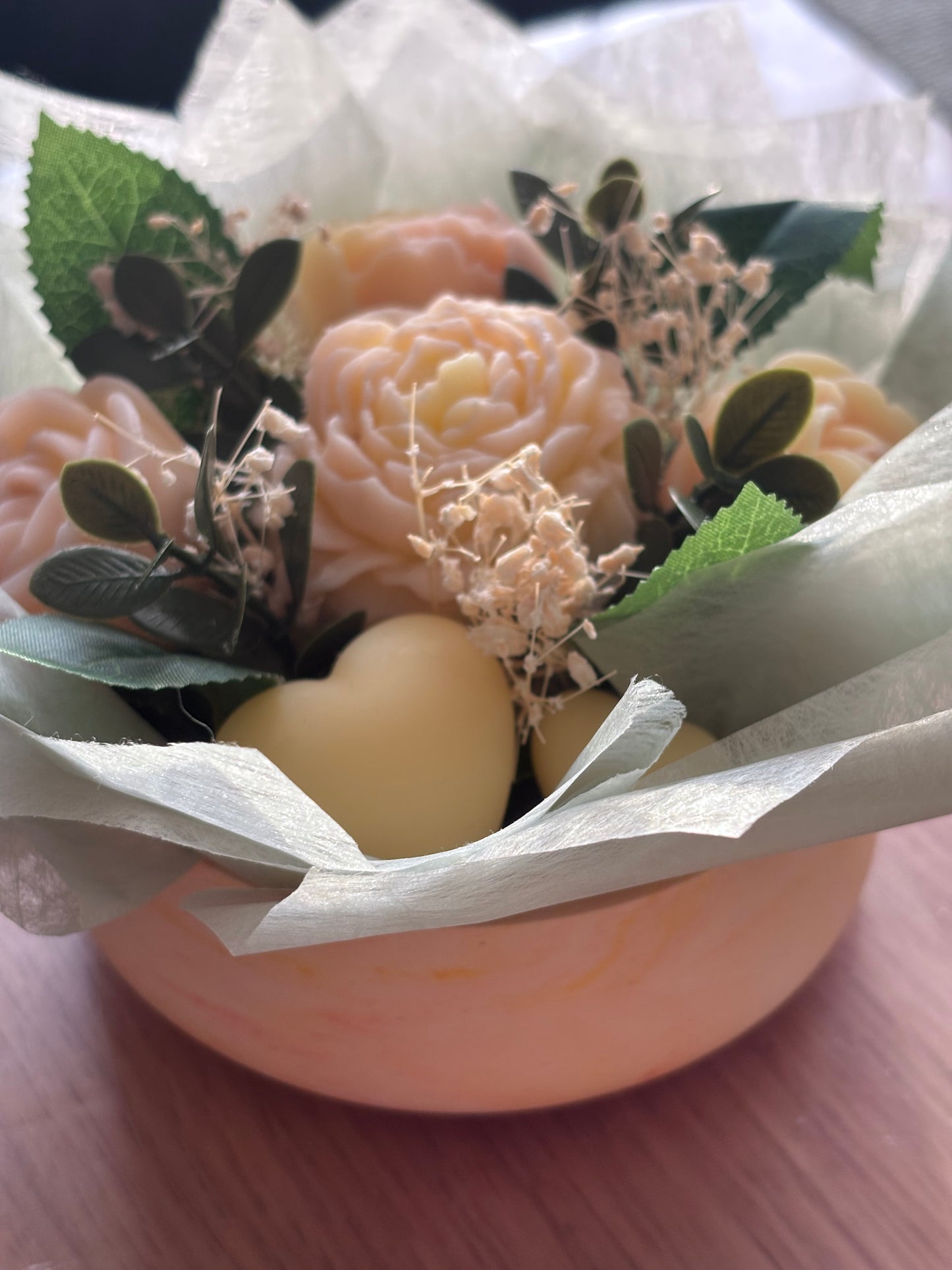 Bouquet Éternel avec Contenant – Parfum Agrumes