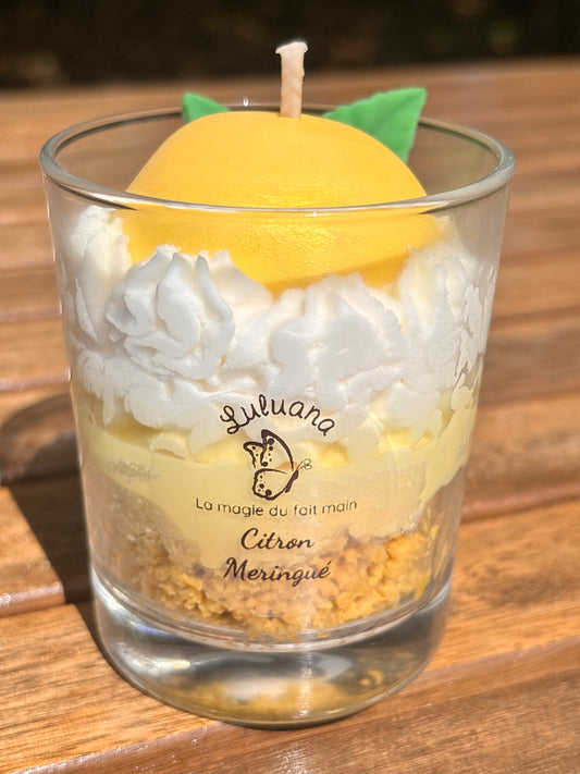 Gourmetkerze Baiser-Zitrone