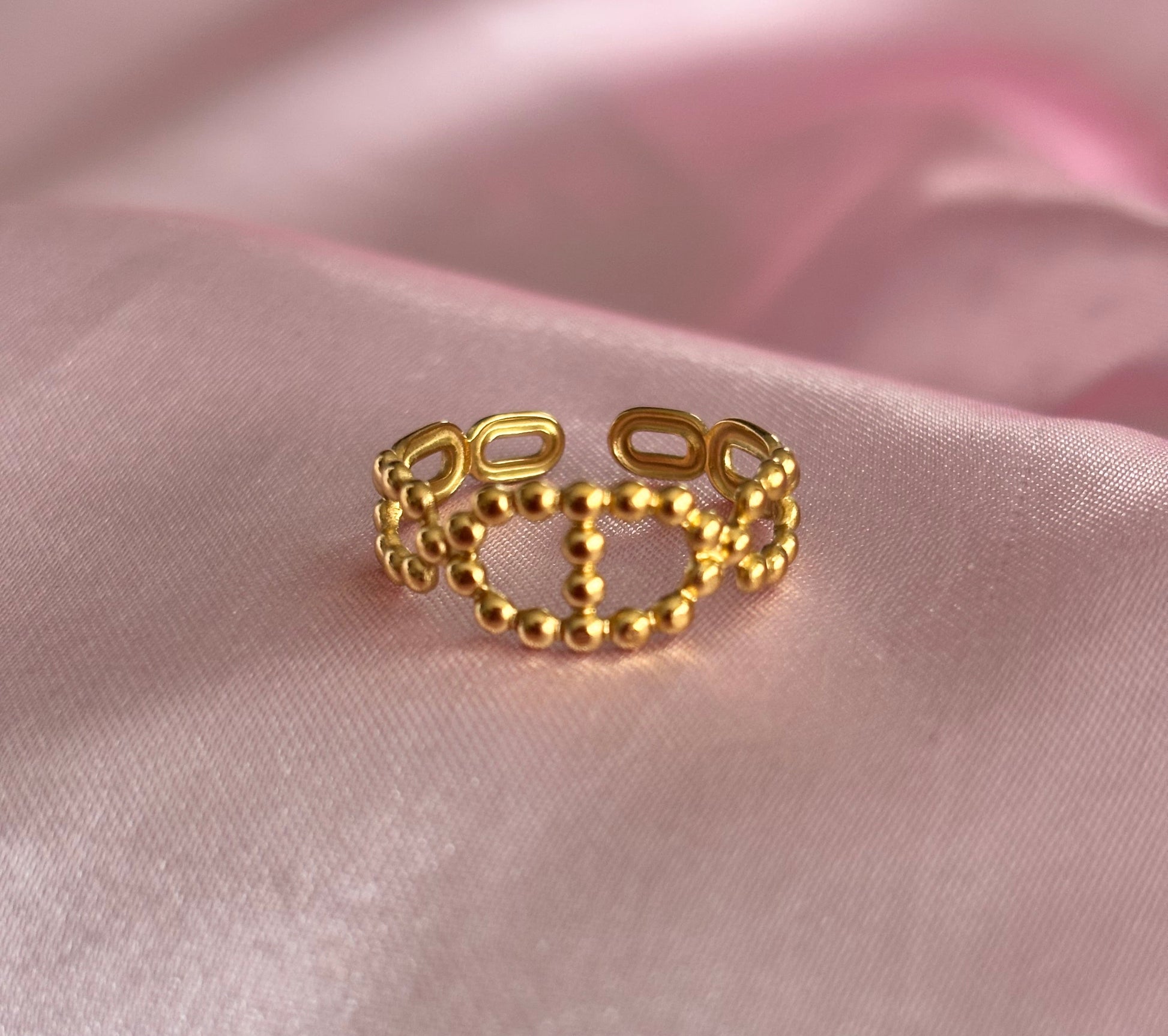 Bague Félicie Dorée - vue de face