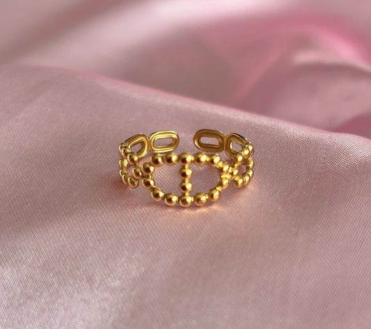 Bague Félicie Dorée - vue de face