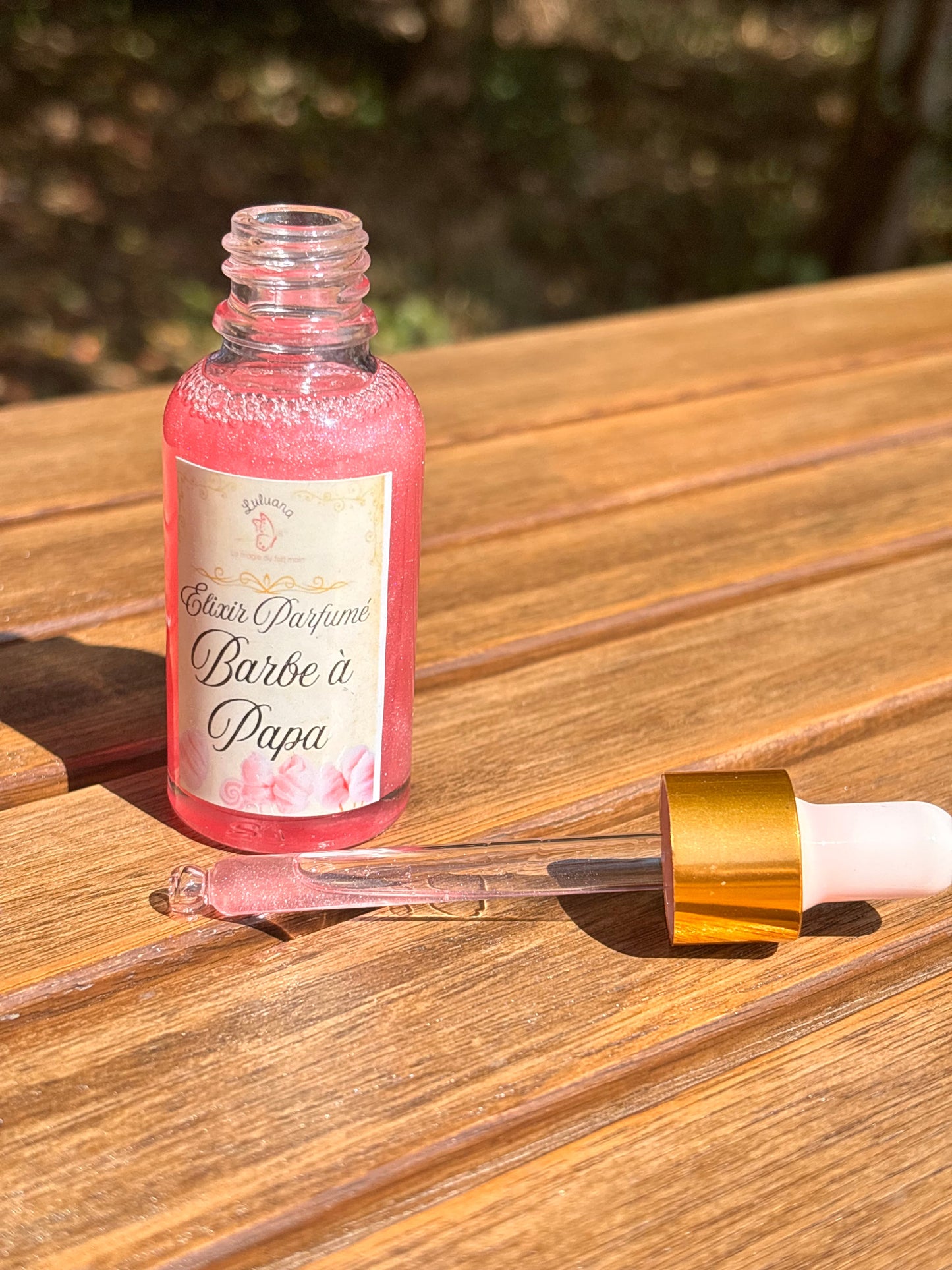 Elixir Parfumé Barbe à Papa - flacon ouvert
