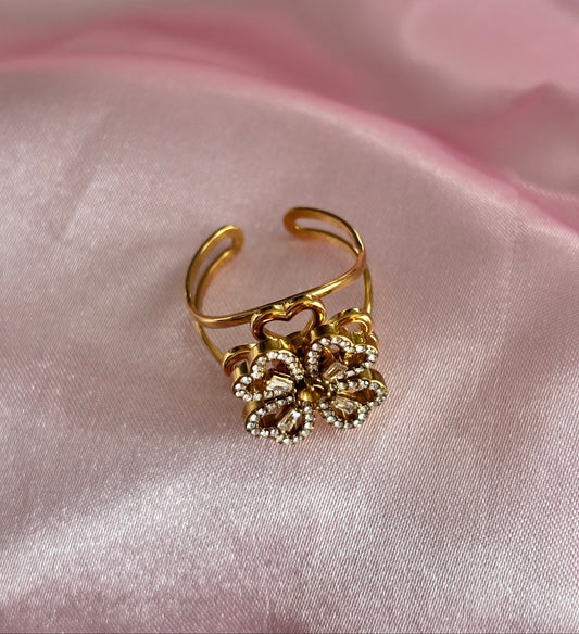 Bague Anti-Stress Tréfia Dorée - vue de face