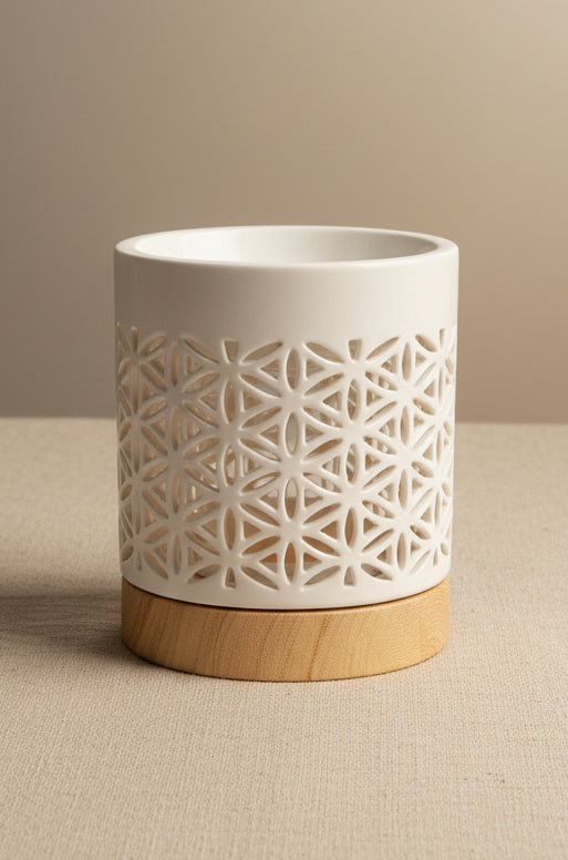 Brûle-Parfum Céramique Mandala - vue complète