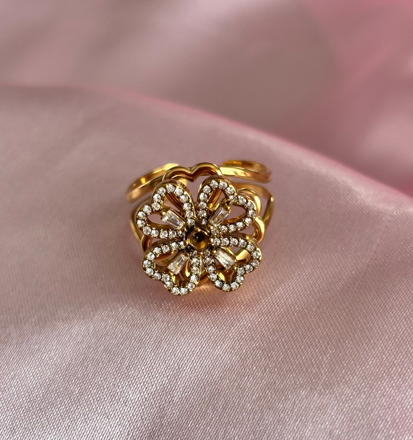 Bague Anti-Stress Tréfia Dorée - vue rapprochée