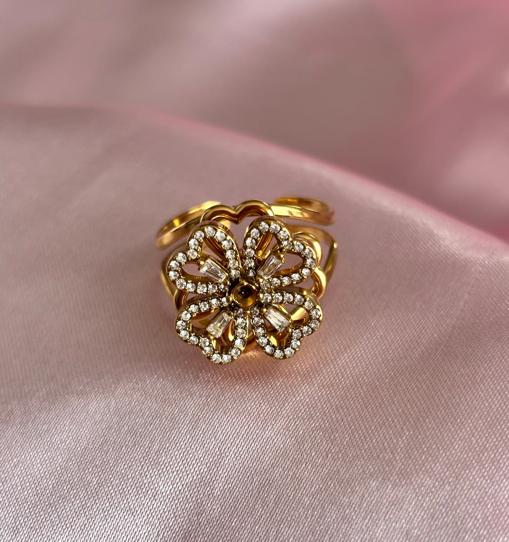 Bague Anti-Stress Tréfia Dorée - vue rapprochée
