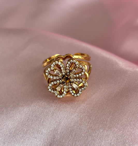 Bague Anti-Stress Tréfia Dorée - vue rapprochée
