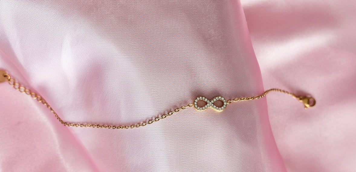 Bracelet Infini Doré - vue complète