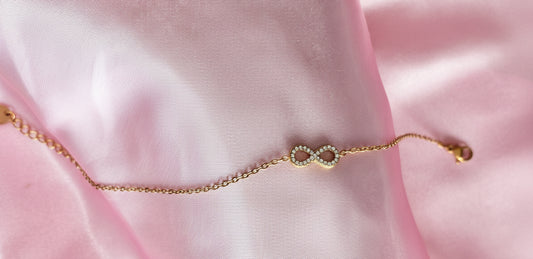 Bracelet Infini Doré - vue complète